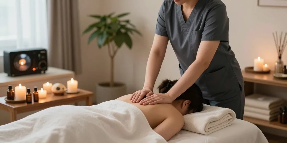 Experience relaxation with 성남출장안마 in a tranquil massage therapy setting, highlighting professional techniques and soothing ambiance.