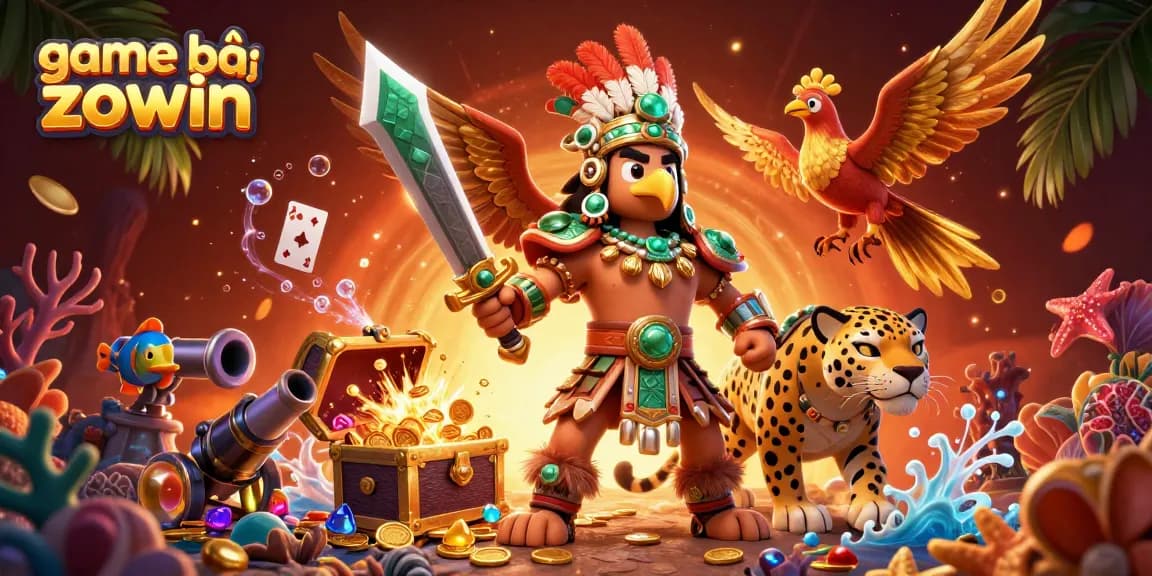 Join the action in game bài zowin with Aztec warriors and treasure galore.
