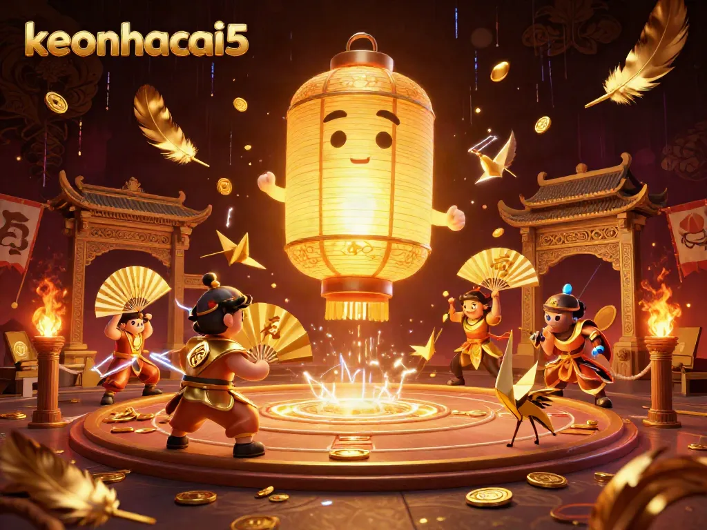 Experience thrilling gameplay at keonhacai5 with vibrant characters in a dynamic casino atmosphere.