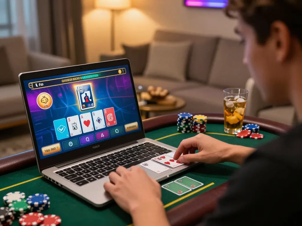 Player engaging in live dealer games on cm88 platform, showcasing a gaming interface.