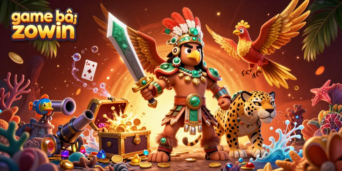 Join the action in game bài zowin with Aztec warriors and treasure galore.