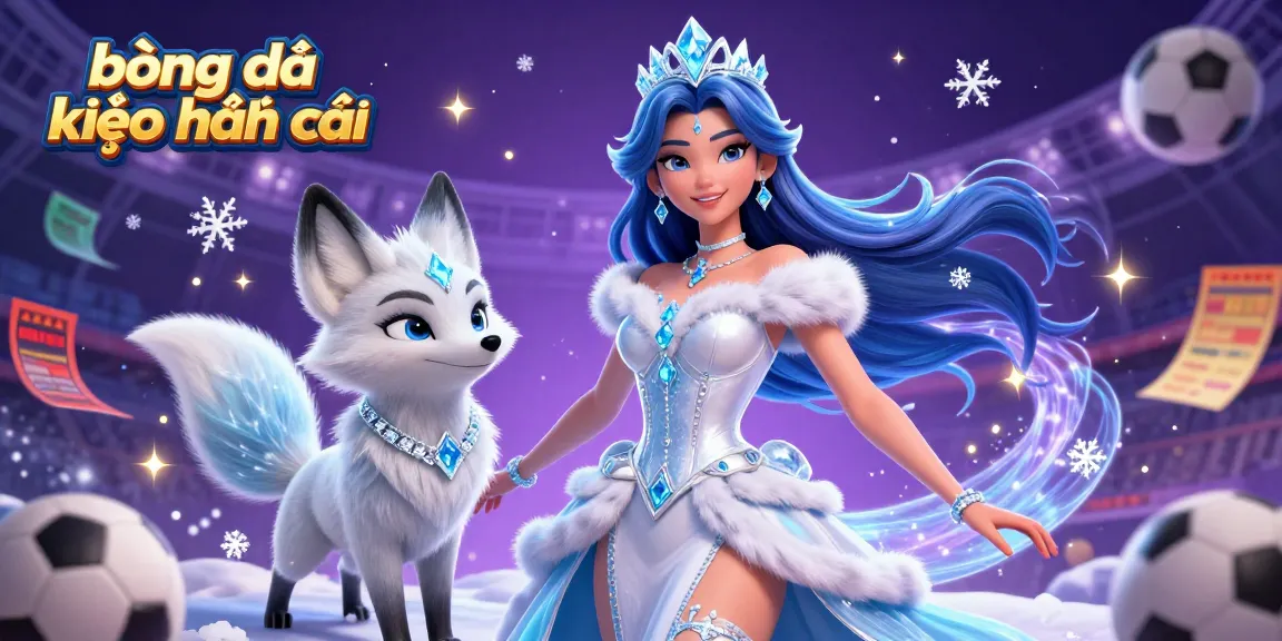 Engage with bóng đá kèo nhà cái in a dynamic sports betting scene with vibrant characters and elements.