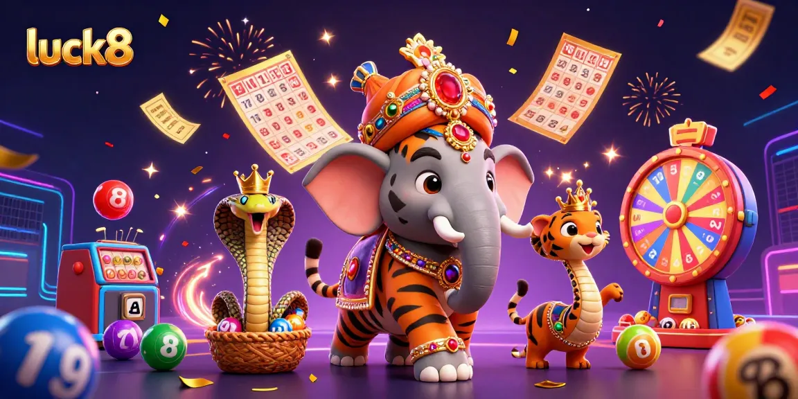 Experience thrilling gaming with luck8 featuring vibrant games and dynamic elements in a festive scene.