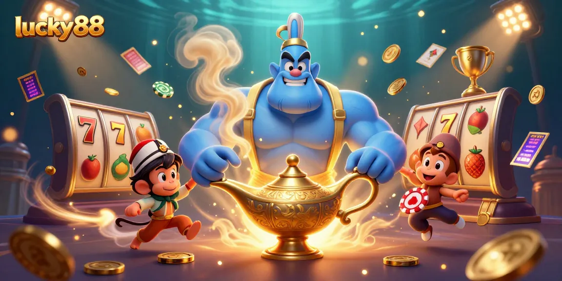 Spin the reels and win big with lucky88 in a vibrant casino scene full of excitement.