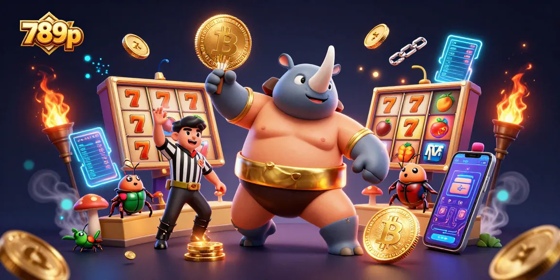 Win big with 789p at the casino, featuring thrilling slot games and gold coins flying.