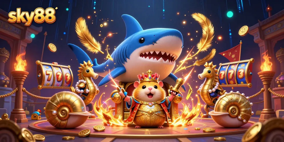 Experience massive wins at sky88 with the fierce golden hamster king in a vibrant online casino world.