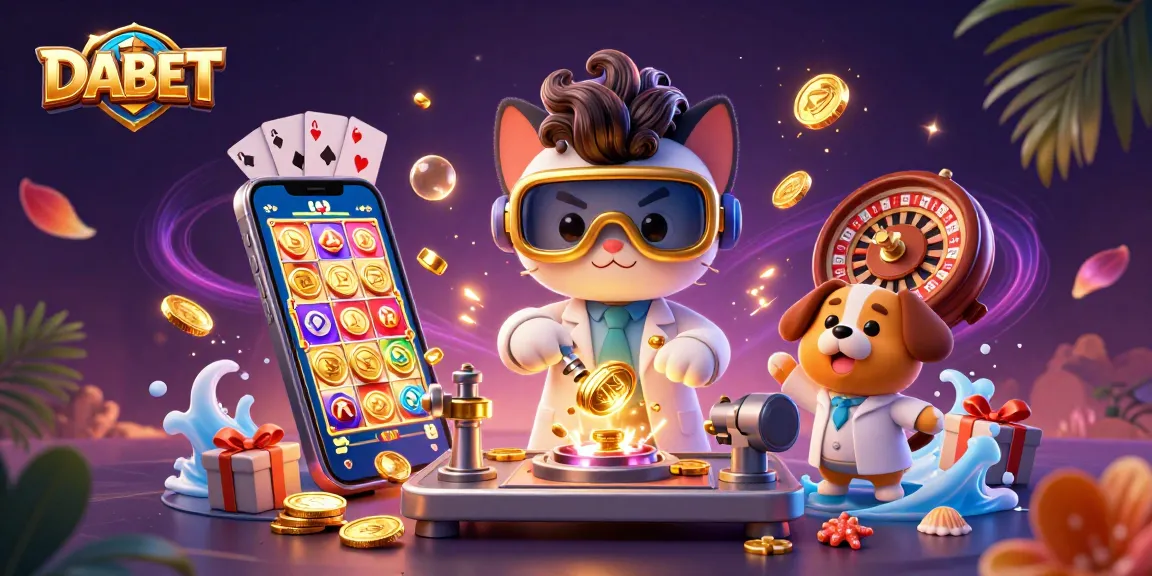 DABET engages players with dynamic casino games, featuring slot machines and poker elements.