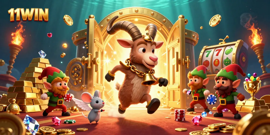 Experience thrilling slots at 11WIN with festive casino chaos featuring Krampus and mischievous elves.